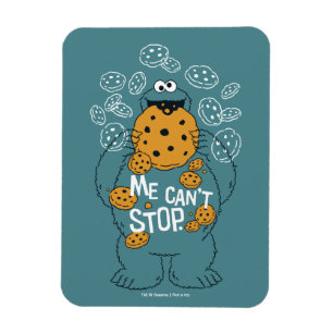 Magnet Flexible Rue Sésame   Cookie Monster - Je peux pas arrêter
