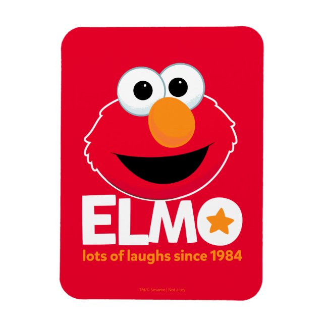 Magnet Flexible Rue Sésame | Elmo Beaucoup de rires depuis 1984 (Vertical)