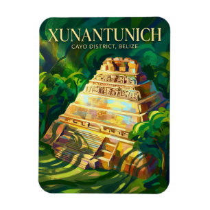 Magnet Flexible Ruines mayas de Xunantunich au Belize
