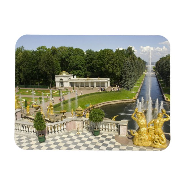 Magnet Flexible Russie. Petrodvorets. Palais Peterhof. Pierre le (Horizontal)