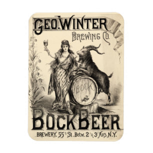 Magnet Flexible Rustique antique vintage de bière blonde allemand