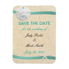 Magnet Flexible Sable Dollar Beach Mariage Économisez La Date Magn