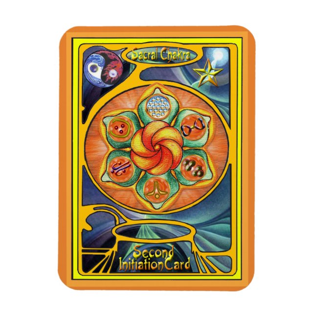 Magnet Flexible Sacral Chakra Mandala (Vertical)