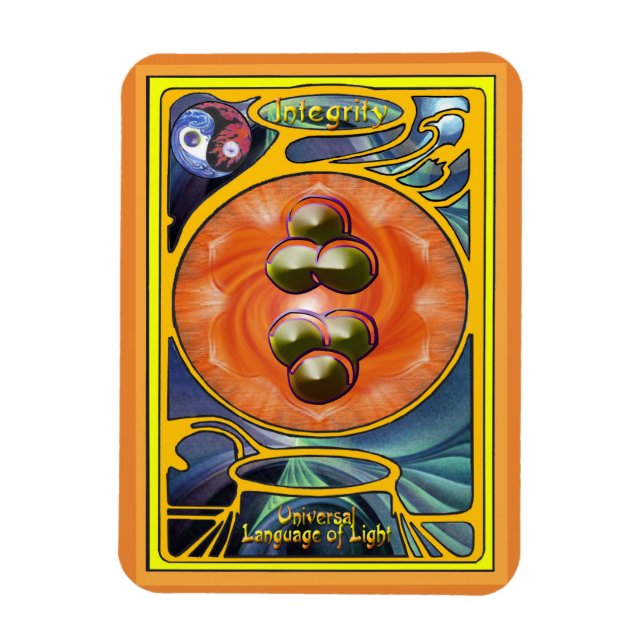 Magnet Flexible Sacral Chakra Mandala- interité (Vertical)