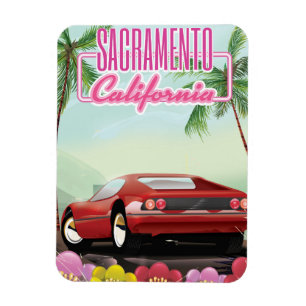 Magnet Flexible Sacramento California travel poster