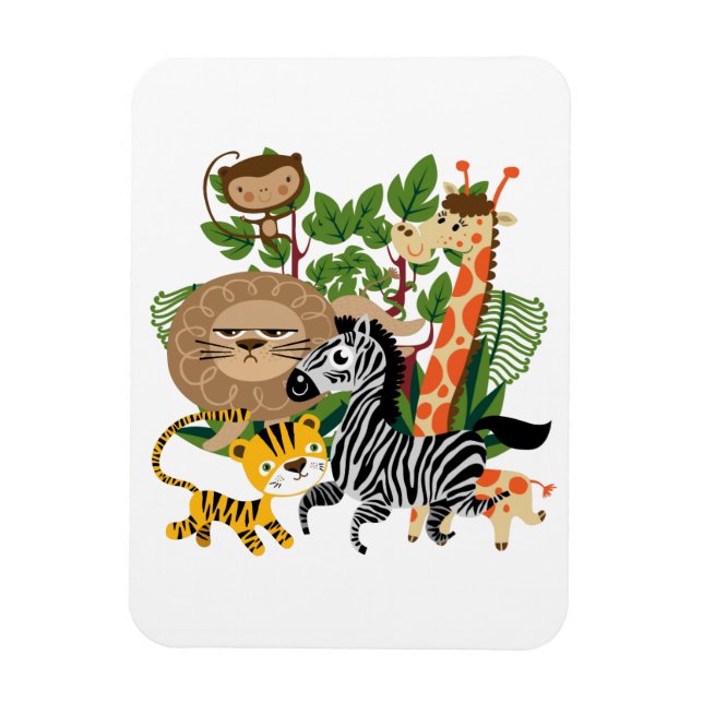 Magnet Flexible Safari animal (Vertical)
