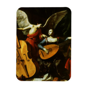 Magnet Flexible Saint Cecilia et l'ange par Carlo Saraceni