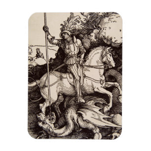 Magnet Flexible Saint George et le Dragon par Durer