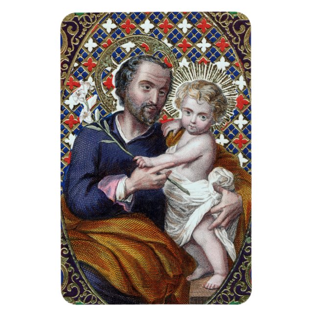 Magnet Flexible Saint Joseph et l'enfant du Christ (DPT 002) (Vertical)