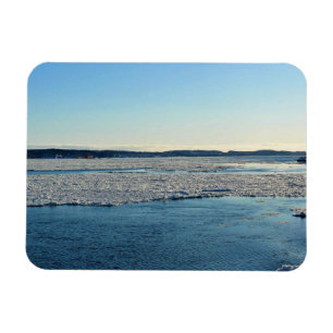 Magnet Flexible Saint-Laurent en hiver, Québec, Canada