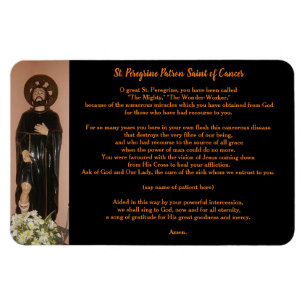 Magnet Flexible Saint patron pérégrin de St des malades du cance
