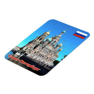 Magnet Flexible Saint-Pétersbourg - Eglise - Russie -