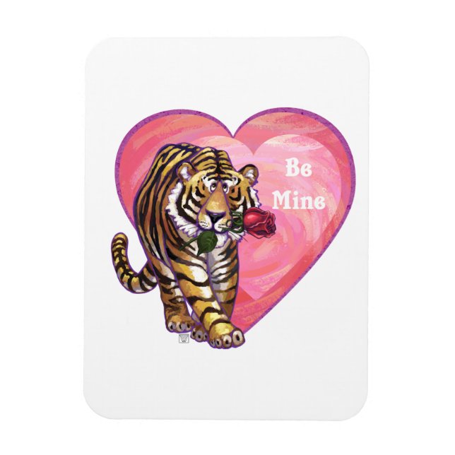 Magnet Flexible Saint Valentin de Tigre (Vertical)