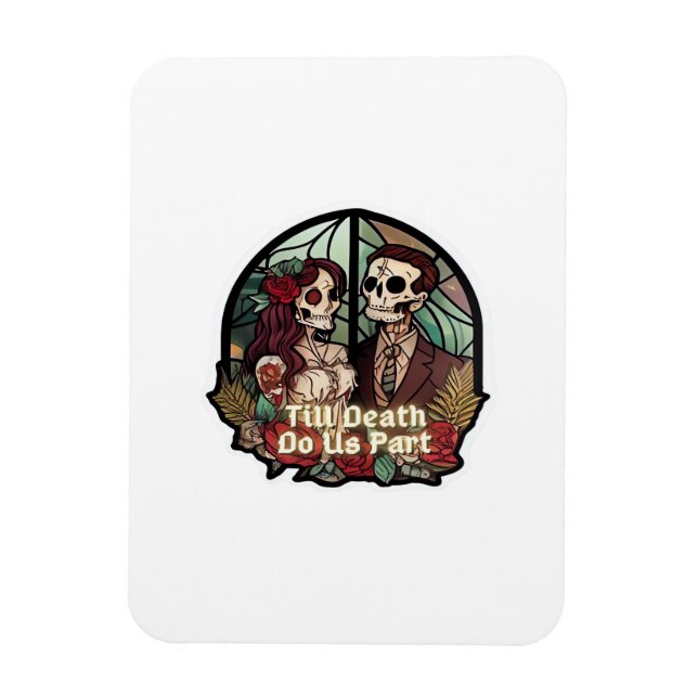 Magnet Flexible Saint-Valentin Jusqu'à Ce Que La Mort Nous Sépare  (Vertical)