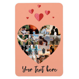 Magnet Flexible Saint Valentin photo cadeau coeur