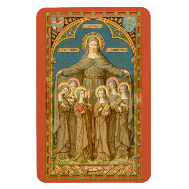 Magnet Flexible Sainte Claire d'Assise et des Soeurs (SAU 027) (Vertical)