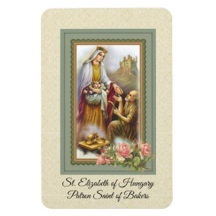 Magnet Flexible Sainte-Élisabeth de Hongrie Saint-Patron des boul