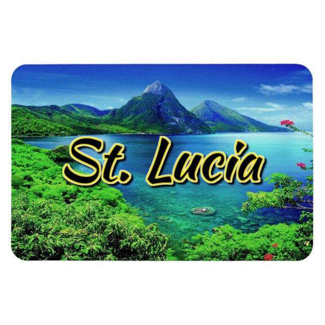Magnet Flexible Sainte-Lucie Les Pitons (Horizontal)