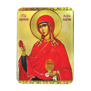 Magnet Flexible Sainte Marie Madeleine icône orthodoxe
