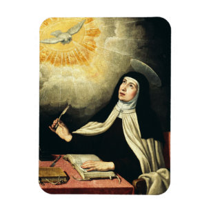 Magnet Flexible Sainte Thérèse d'Avila Mystique du Feu Art