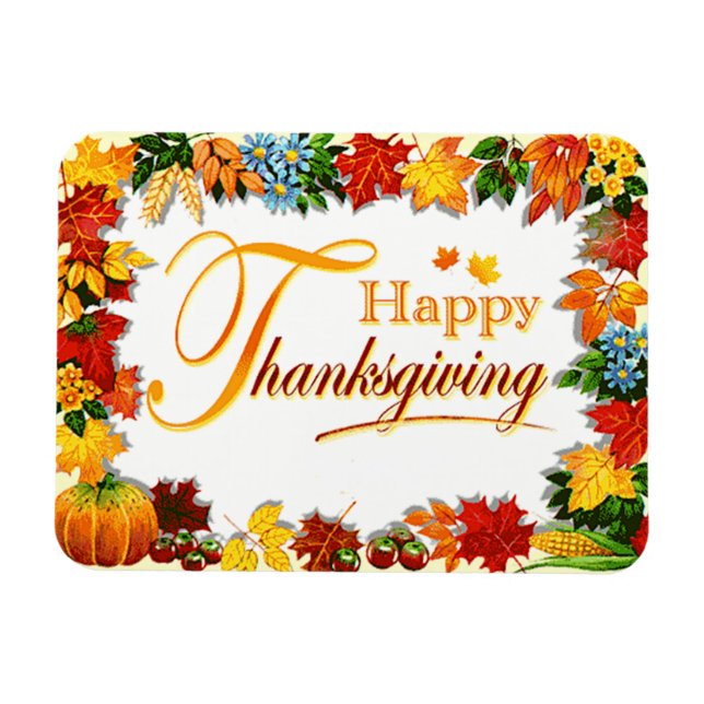 Magnet Flexible Salutations Bons thanksgivings élégantes (Horizontal)