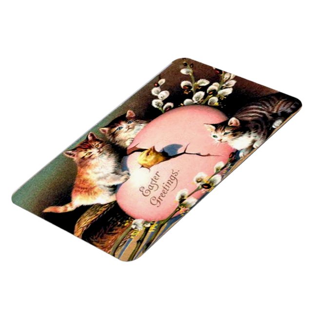 Magnet Flexible Salutations de Pâques vintages (Côté Gauche)