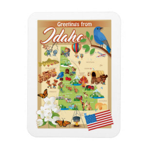 Magnet Flexible Salutations d'Idaho