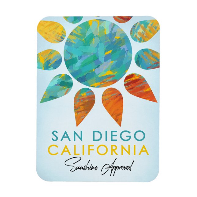 Magnet Flexible San Diego California Sunshine Travel (Vertical)