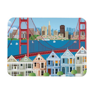 Magnet Flexible San Francisco, CA   la ville par la baie