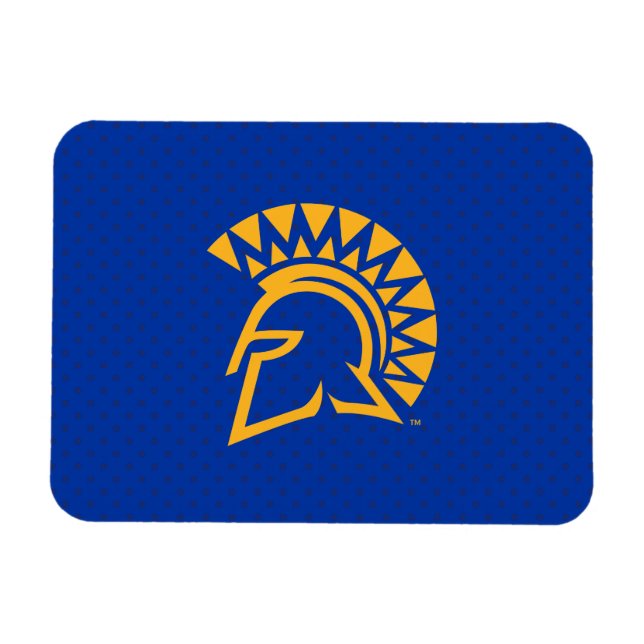 Magnet Flexible San Jose State Spartans Polka Dot Motif (Horizontal)