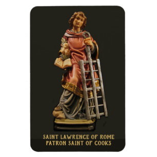 Magnet Flexible San Lorenzo de Rome, Patron Saint des Cooks