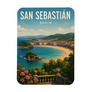 Magnet Flexible San Sebastian Espagne Côte basque et voyage gastro