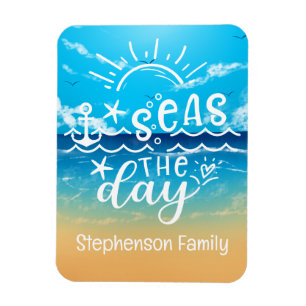 Magnet Flexible Sandy Beach Mer personnalisées Croisière de jour