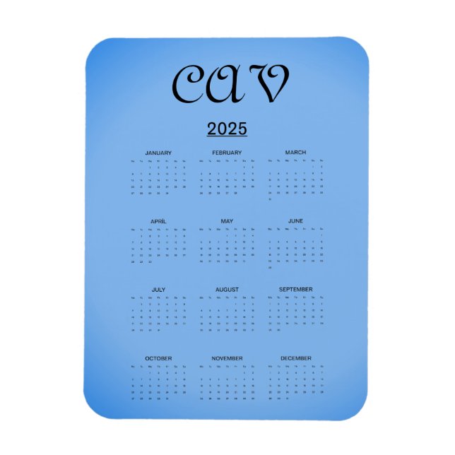 Magnet Flexible Sangria Cornflower Blue (Vertical)