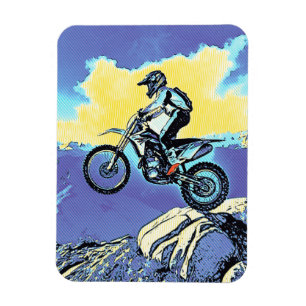 Magnet Flexible Sans peur - Motocross Rider
