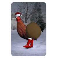 Santa Claus au coq Brown