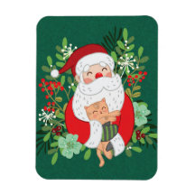 Santa Claus Et Chat