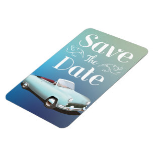 Magnet Flexible Sauvegarder la Date Voiture Classique Vintage
