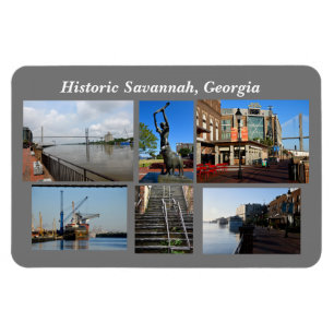 Magnet Flexible Savannah historique, aimant Géorgie