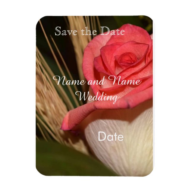 Magnet Flexible Save the date card (Vertical)