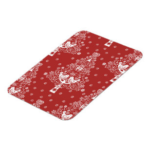 Magnet Flexible Scandinave nordique Arbre de Noël Magie