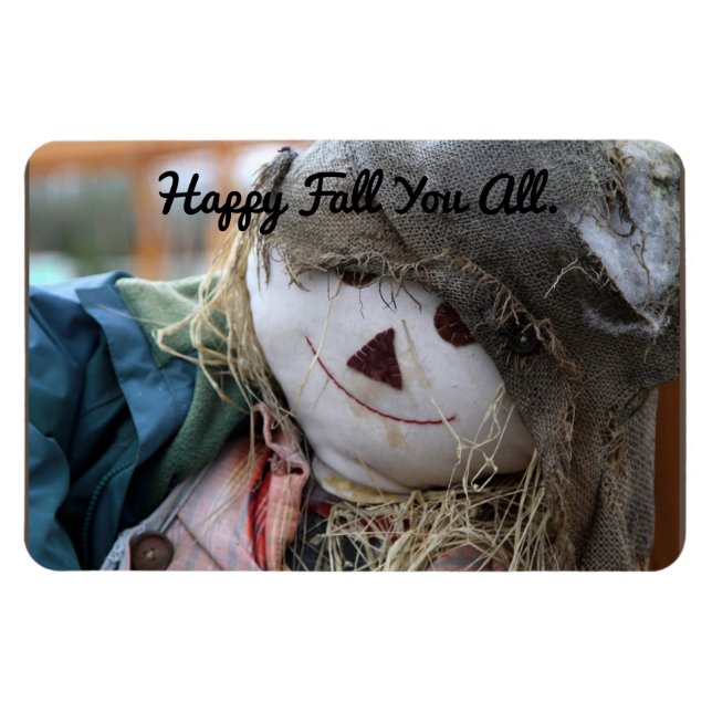 Magnet Flexible Scarecrow souriant 3" x 4" Aimant photo flexible (Horizontal)