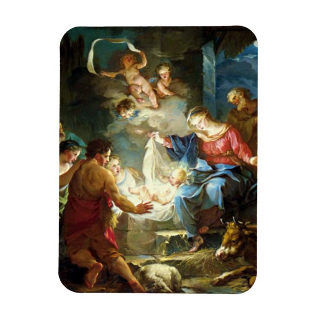 Magnet Flexible Scène de la Nativité pour Noël - Pierre (Vertical)