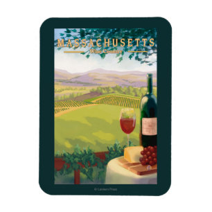 Magnet Flexible Scène de pays de MassachusettsWine