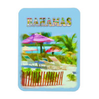 Scène de plage des îles Bahama tropicales