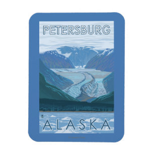 Magnet Flexible Scène glaciaire - Petersburg, Alaska