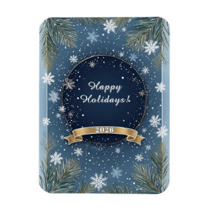Magnet Flexible Scène hivernale festive de Noël