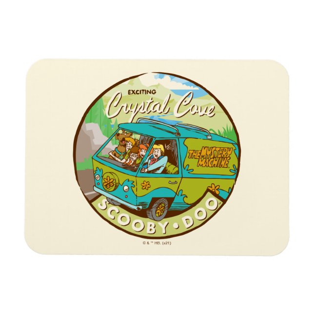 Magnet Flexible Scooby-Doo | Gang Traversant "Crystal Cove" (Horizontal)