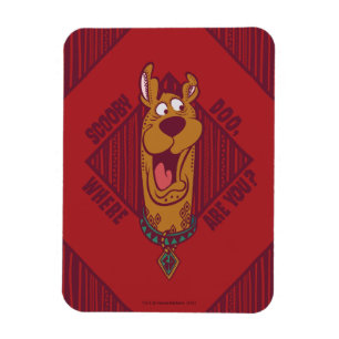 Magnet Flexible Scooby-Doo Where Are You Tribal Graphic
