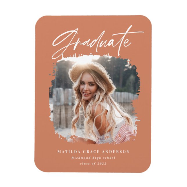 Magnet Flexible Script photo moderne aimant graduation contemporai (Vertical)